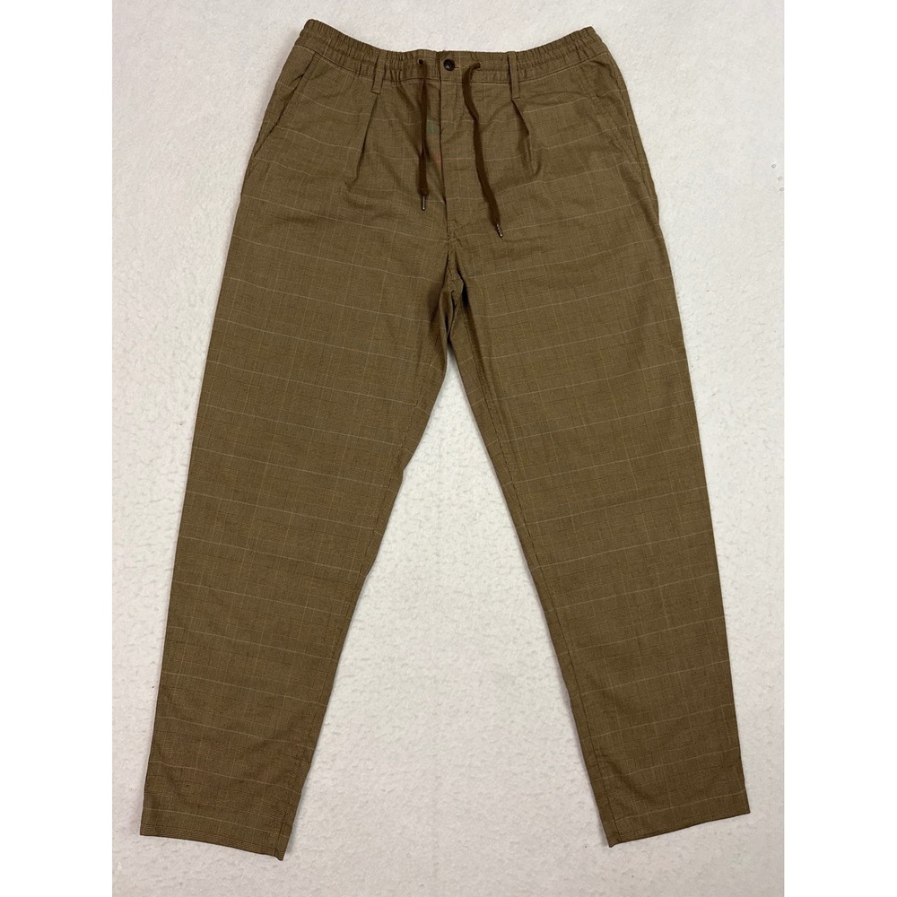 Polo Ralph Lauren Men's Stretch Tailored Slim Fit Plaid Pants Brown